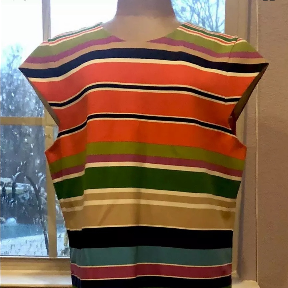 Kate Spade Nico Shift Striped Dress 10